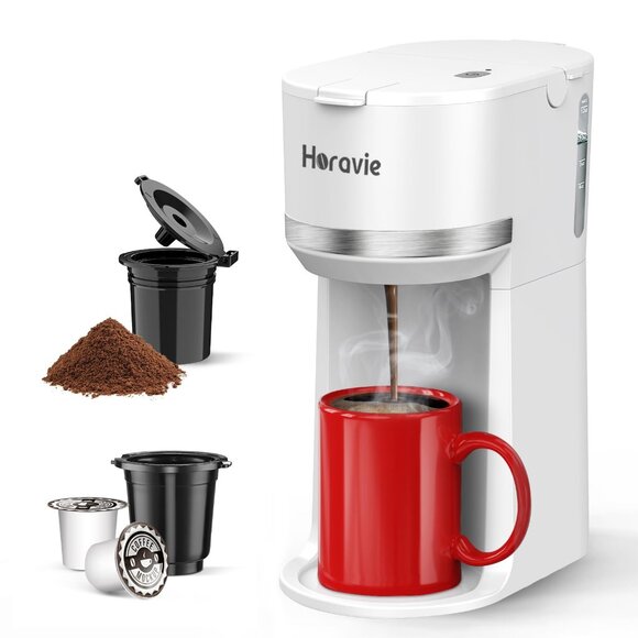 🆕Single Serve Coffee Maker–K-Pod & Ground Coffee Compatible – 6–12oz Brew Sizes - Picture 1 of 5